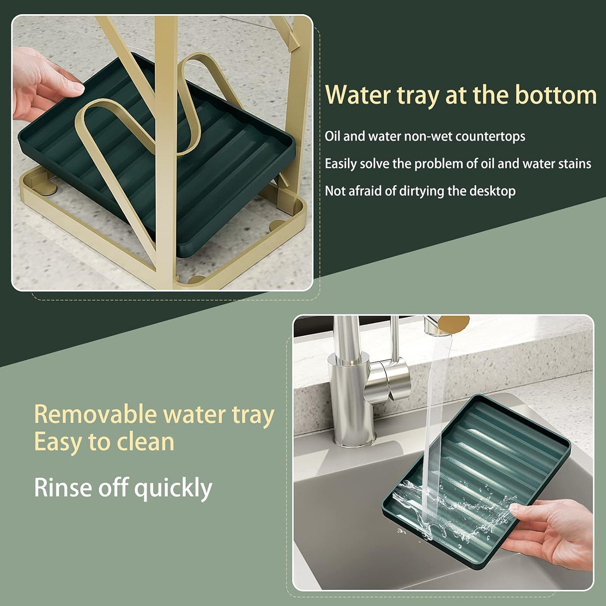 Gold Pot Lid Rack Holder F296