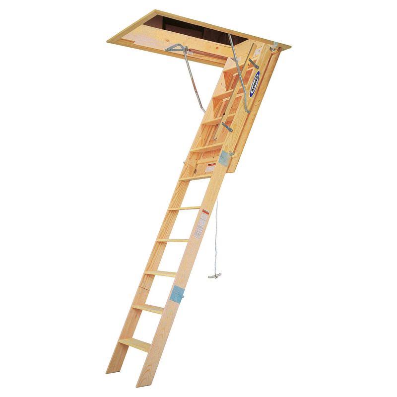 10 ft. Heavy-Duty Wood Attic Ladder C2663