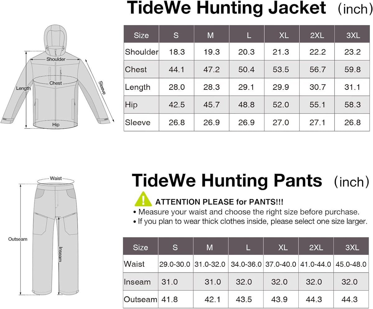 Hunting Jacket and Pants with Fleece Lining J2268