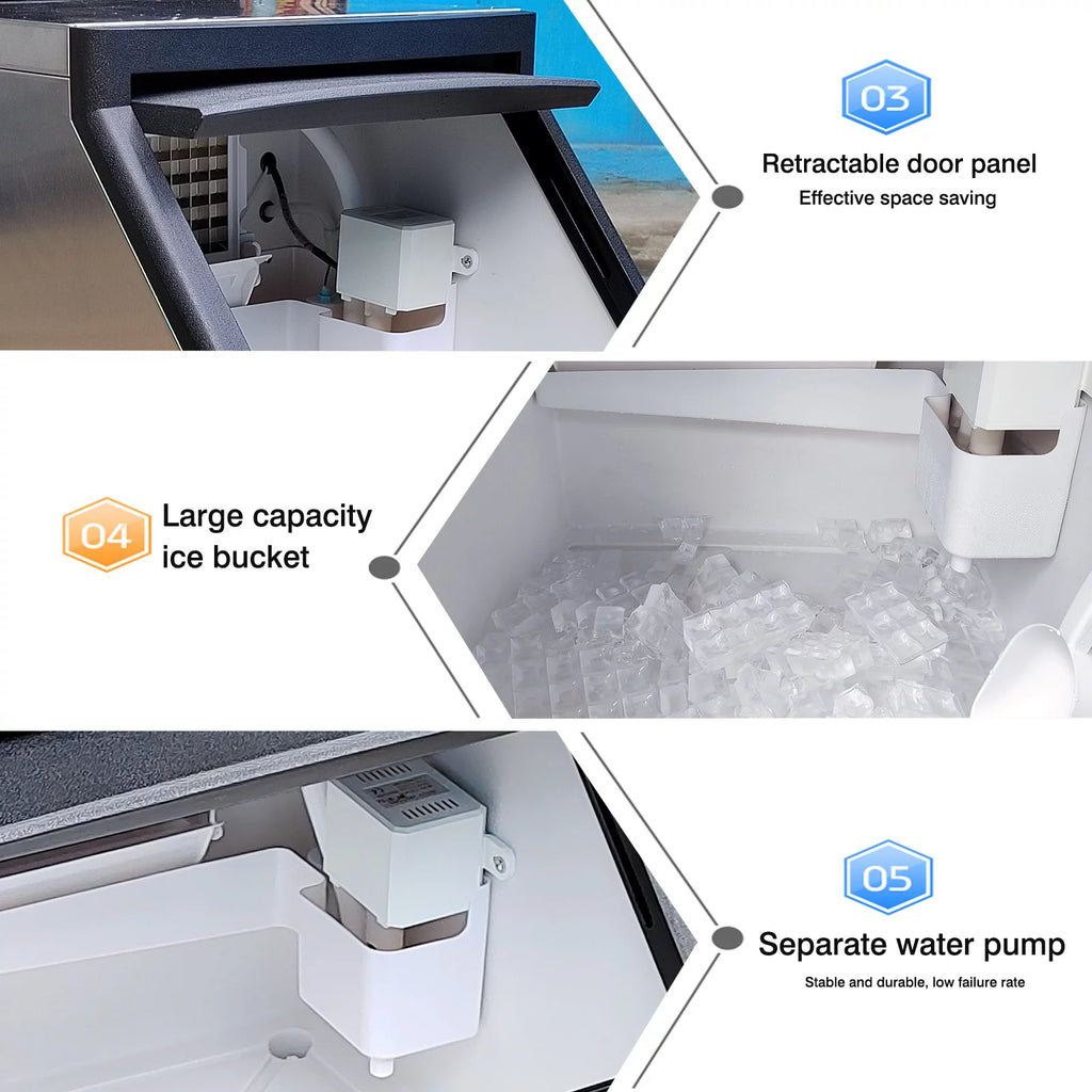 Commercial Auto Ice Cube Machine 132 LBS/Day E263