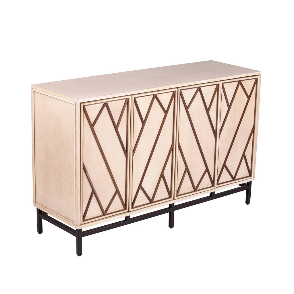 Antique Cream/Black Art Deco Buffet Y734118