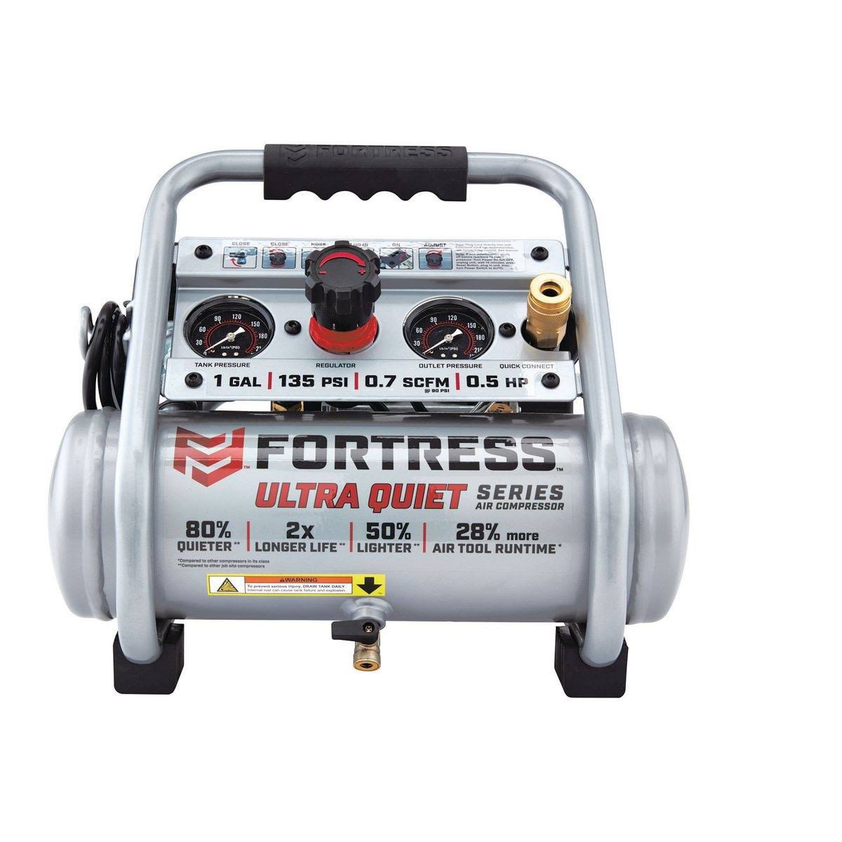 1 Gallon 135 PSI Ultra Quiet Hand Carry Air Compressor I68405
