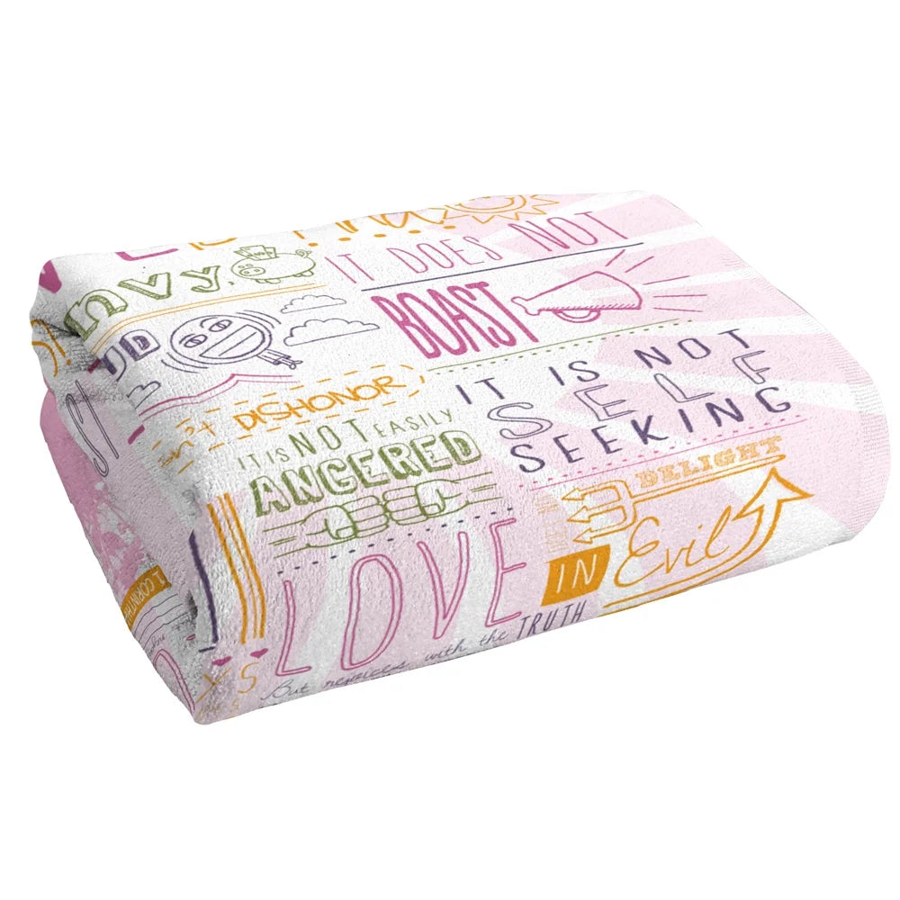 Love is Patient Beach Towel C37839