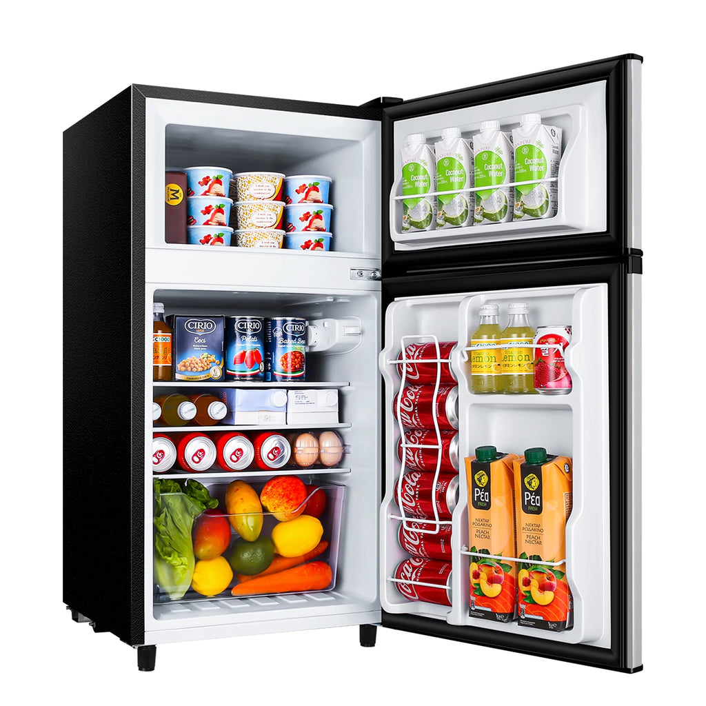 Two Door Mini Fridge with Freezer, 3.5 Cu ft I4313