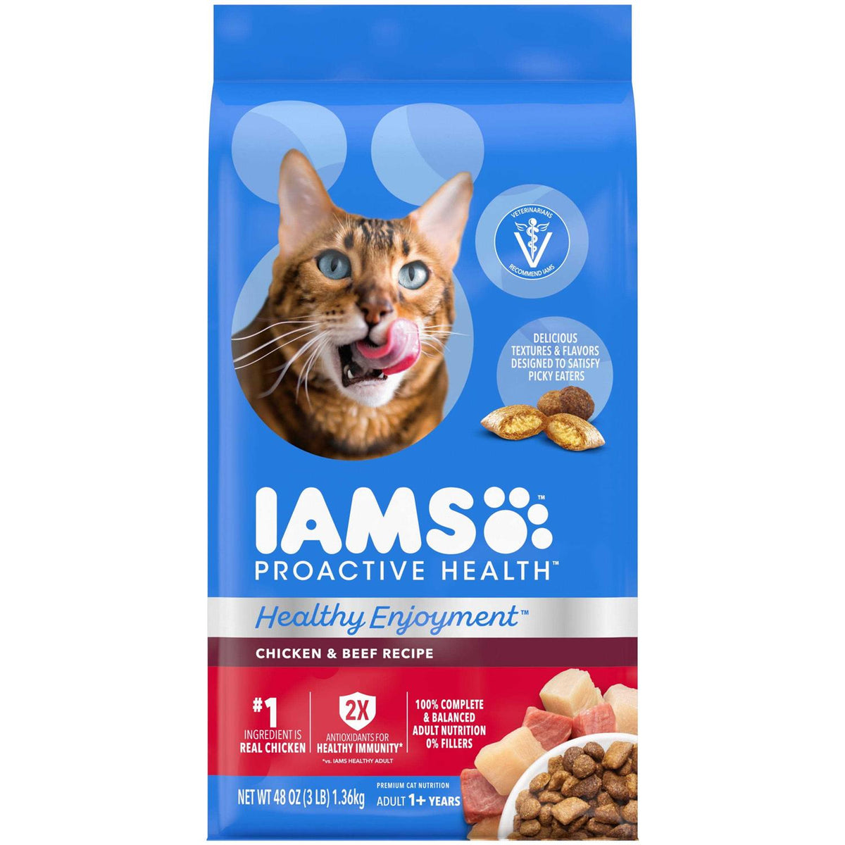 Chicken & Beef Dry Cat Food X731226