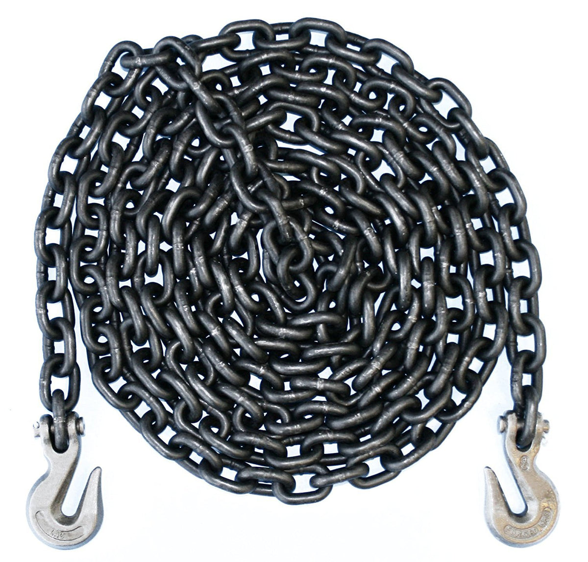 3/8" Grade 80 Binder Chain with Grab Hooks, 10' Length R41965