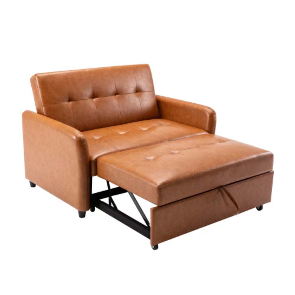 51" Convertible Sleeper Bed, Adjustable Oversized Armchair with Dual USB Ports G307