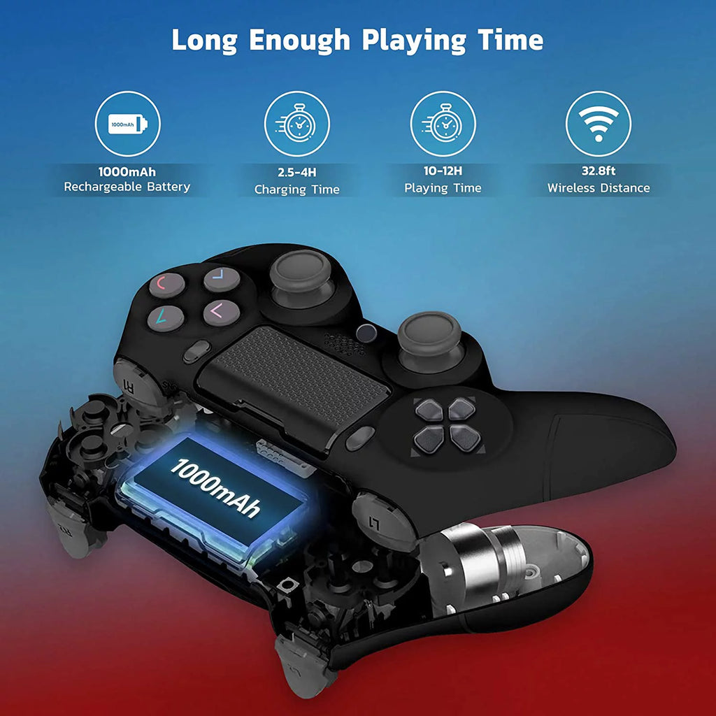 Wireless GamePad Controller with Built-In Speaker Gyro BlueTooth Slim Black S113074