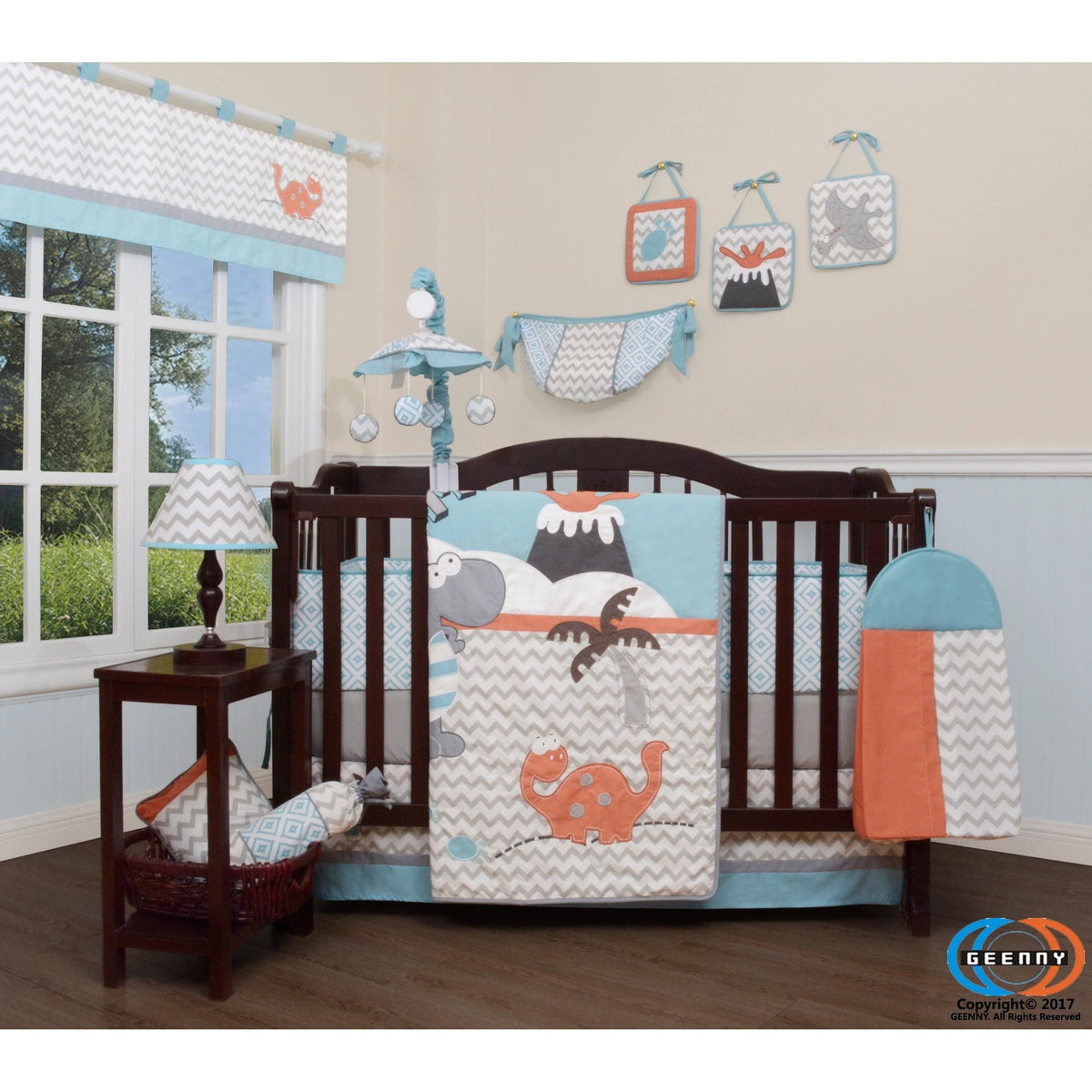 13 Piece Nursery Crib Bedding Set H211007