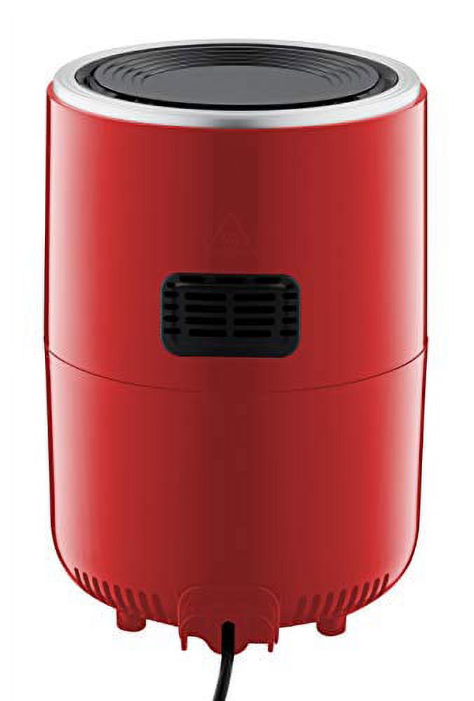 Red/Silver Electric Mini Air Fryer with Digital Touchscreen V628