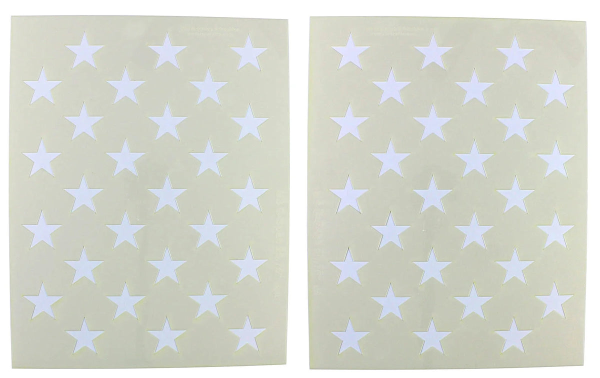 50 Star Field Stencils 2 Pc Set 14 Mil 25.75"L D352161