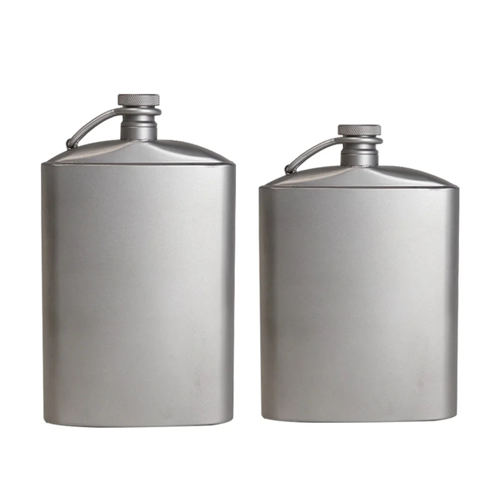 Ultralight Ti Flat Bottle with Screw Clip Z9719