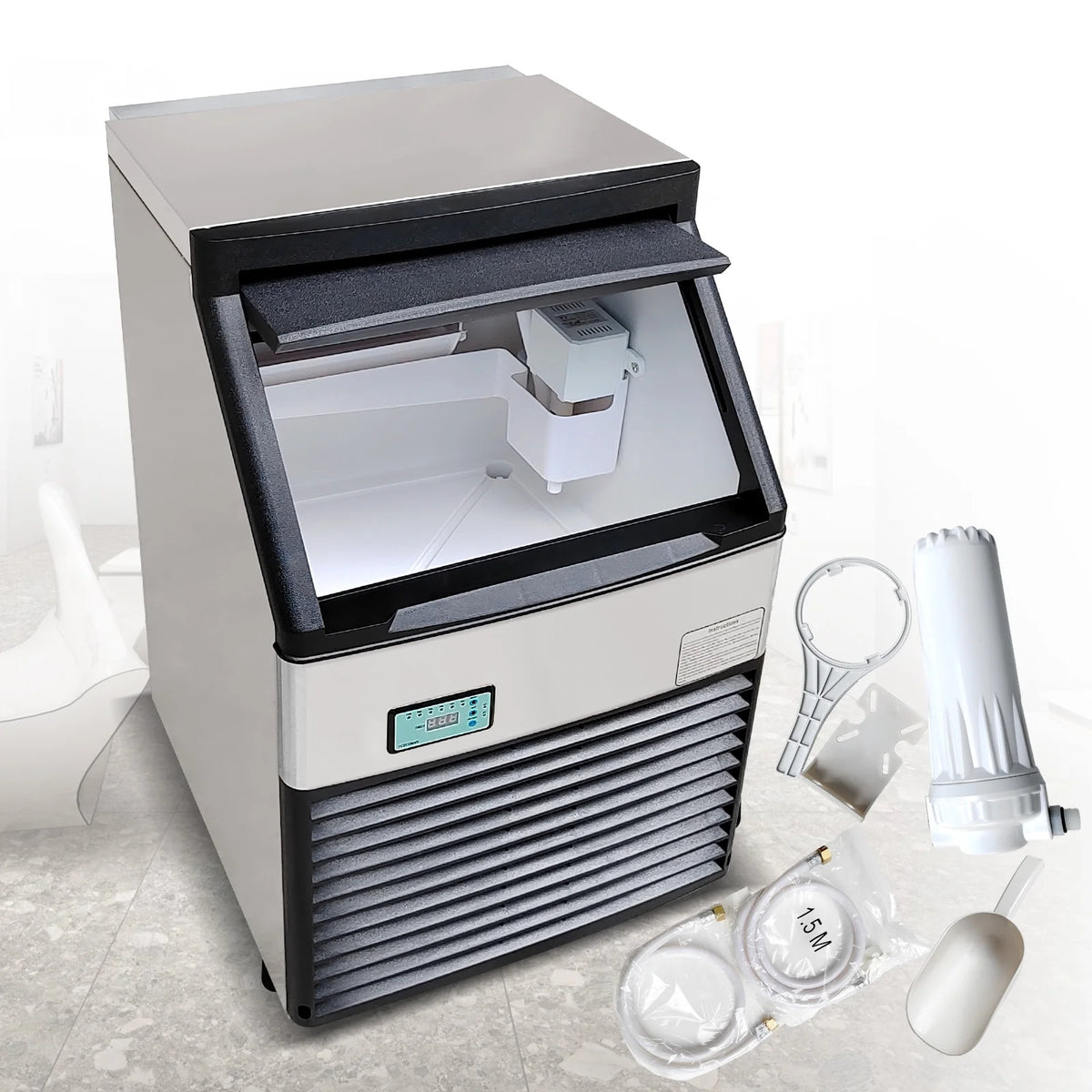 Commercial Auto Ice Cube Machine 132 LBS/Day E263