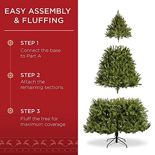 6ft Pre-Lit Douglas Fir Artificial Christmas Tree with 450 Warm White Lights R3391