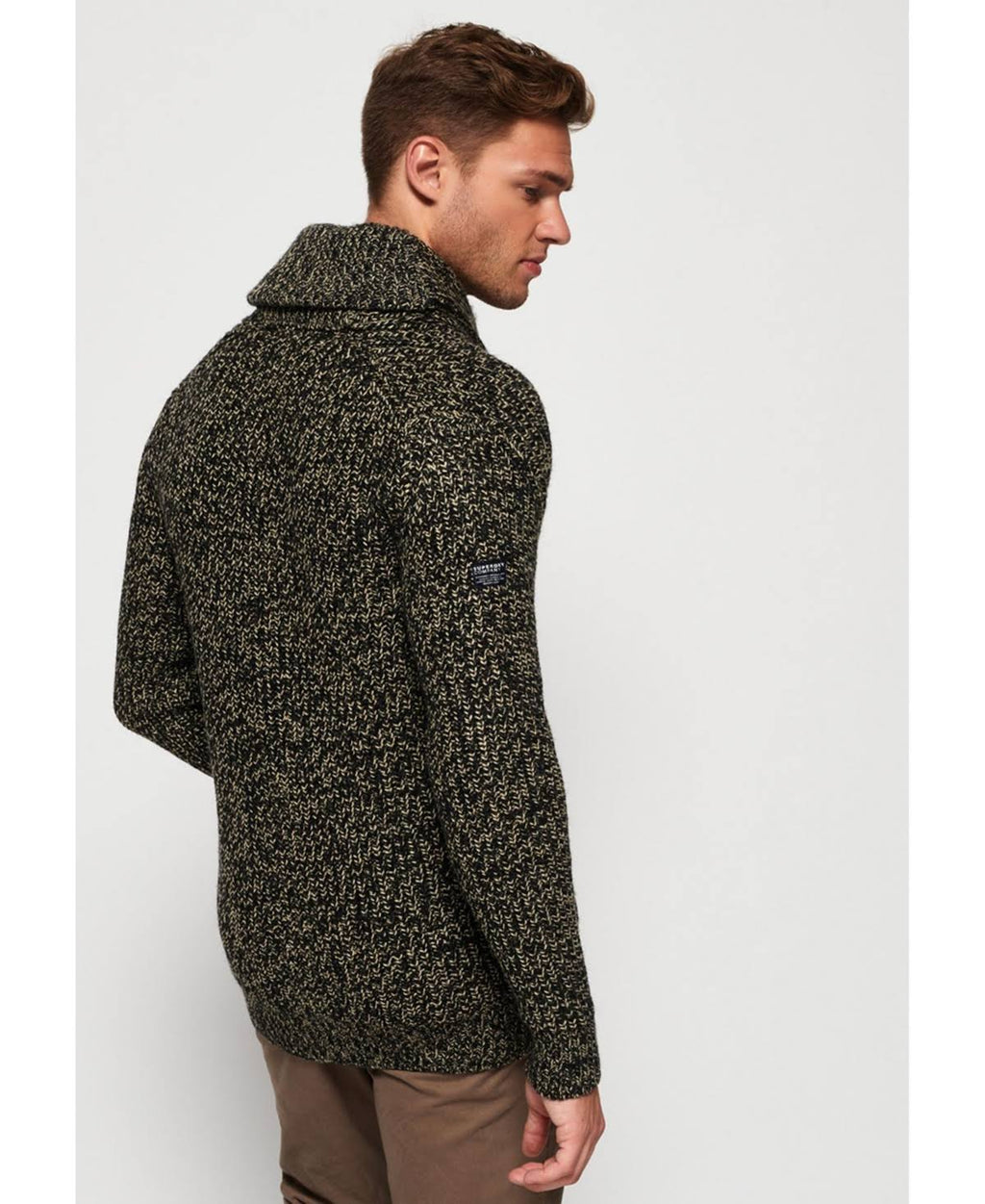 Grey Shawl Cardigan J676