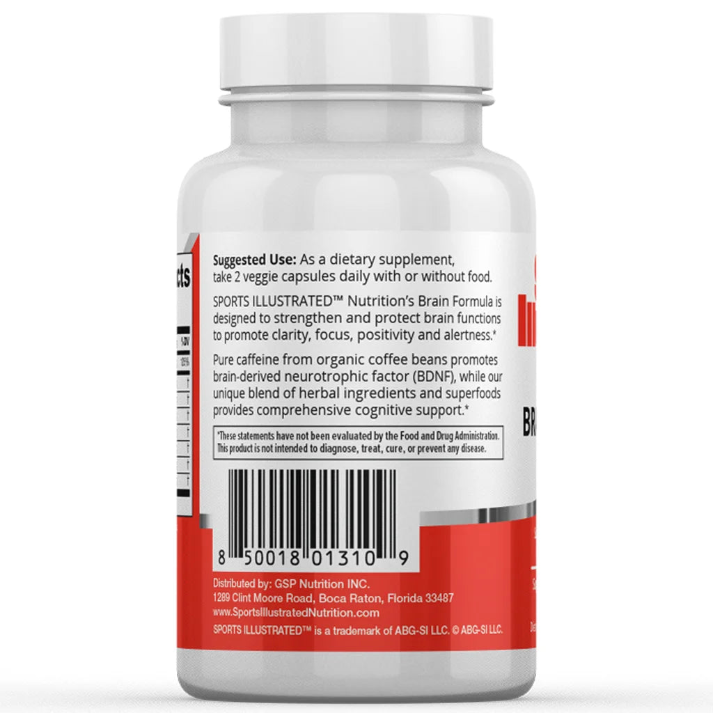 Brain Formula Focus Supplement - 60 Vegan Capsules H41830