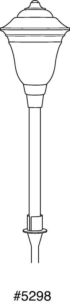 Black LED Path Light Z35395