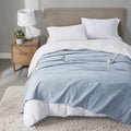 Queen Fleece Ultra Soft Electric Heated Blanket Dusty Blue N670073