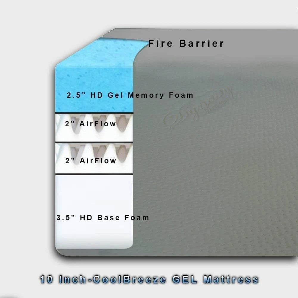 14-inch Gel Memory Foam Mattress E845