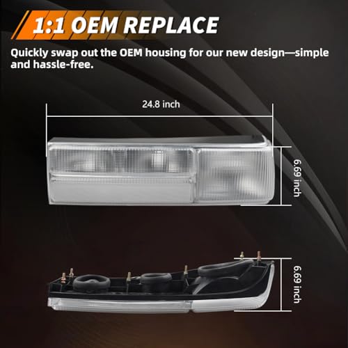 Smoked Lens Tail Light with Housing H17404