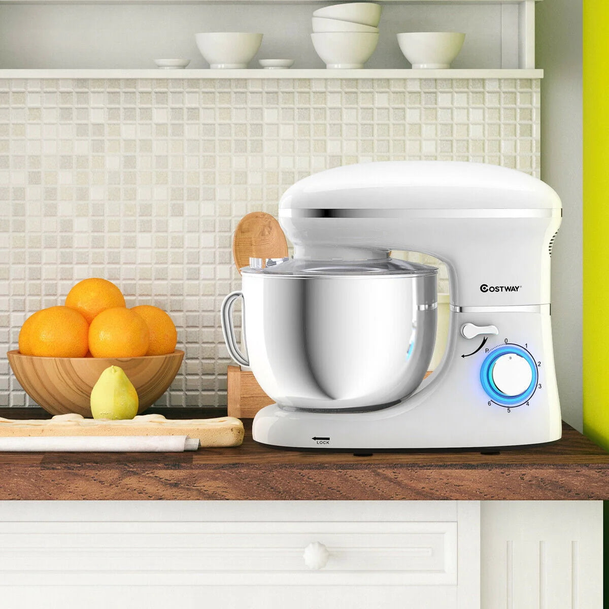 Tilt-Head Stand Mixer 7.5 Qt 6 Speed 660W Red N740