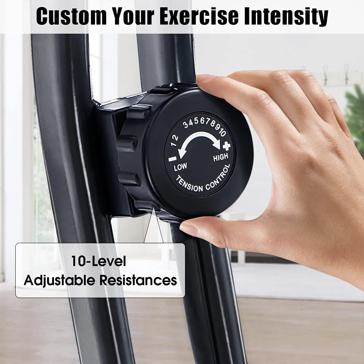 Folding 3-in-1 Recumbent Exercise Bike with Arm Resistance Bands V520100