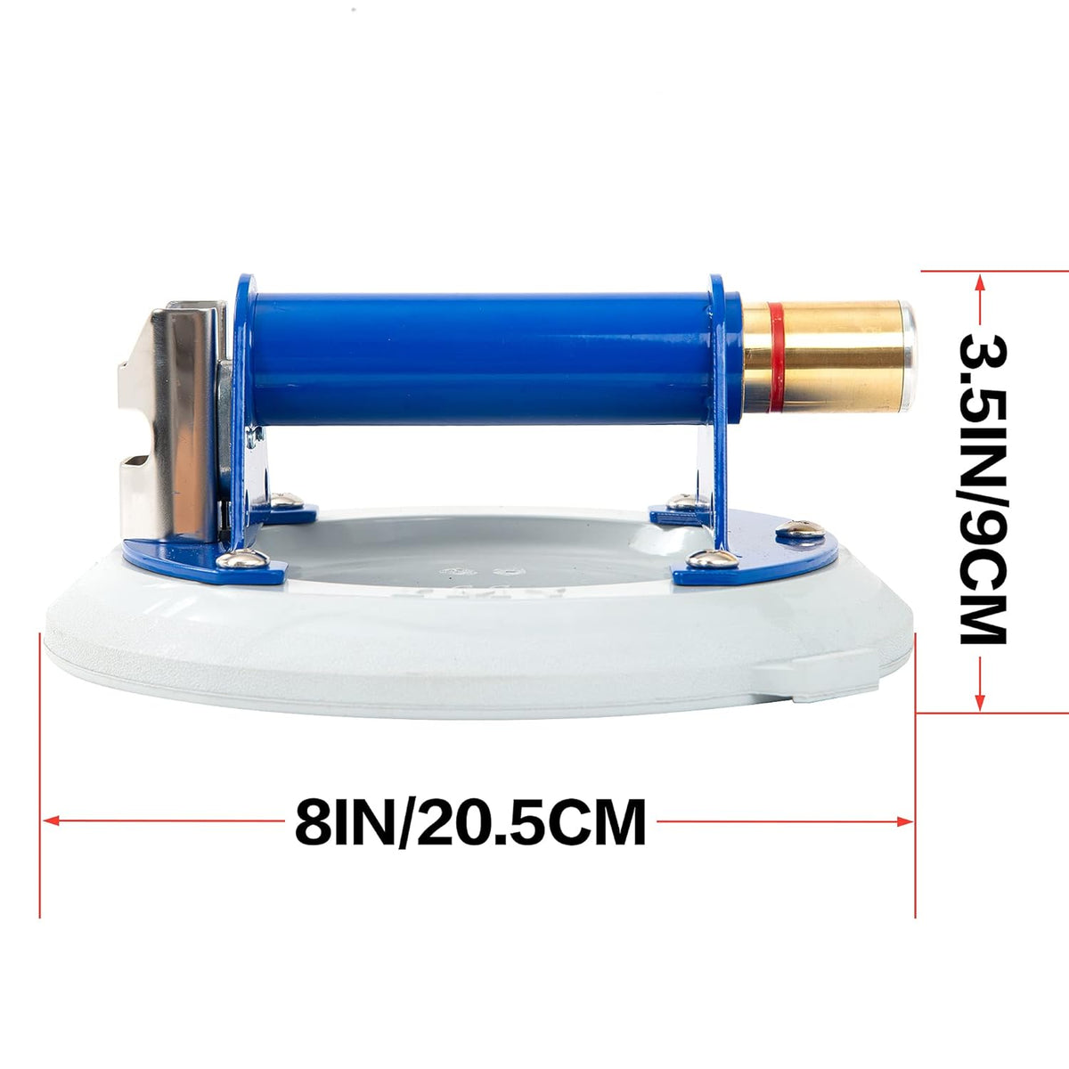 8 Glass Suction Cup with Metal Handle G919