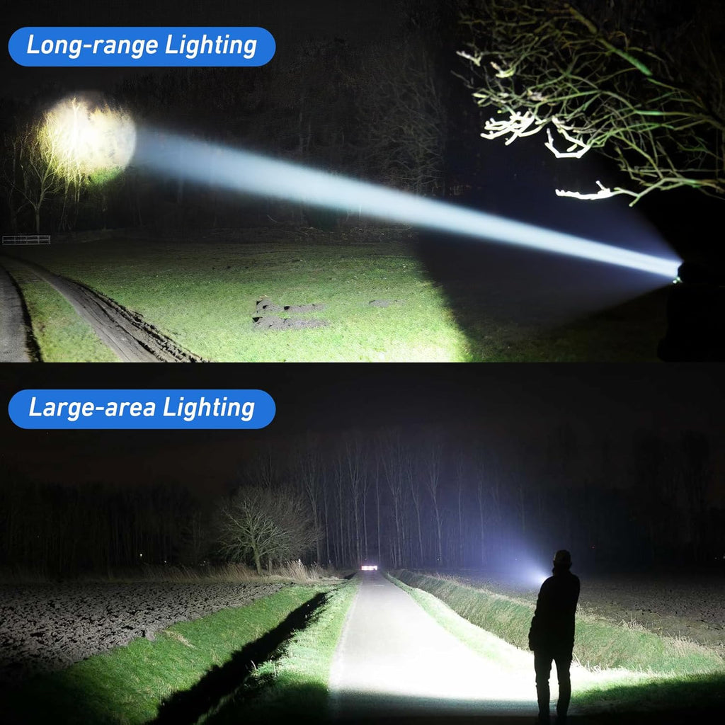 990,000 Lumens Rechargeable LED Flashlight with 5 Modes G636879