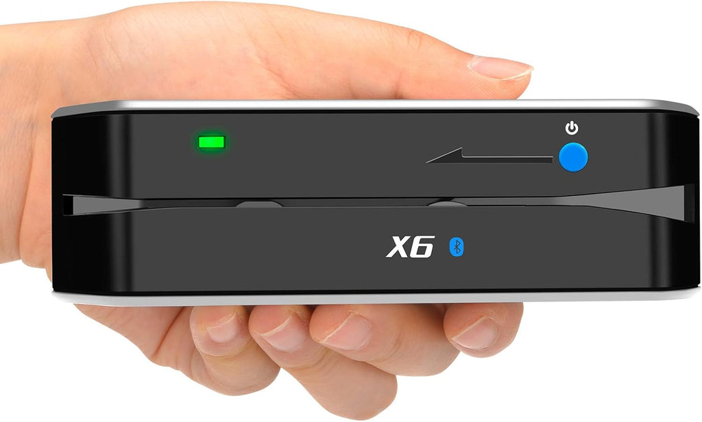 X6 Bluetooth Card Reader Writer USB 3 Tracks Swipe Encoder W9020