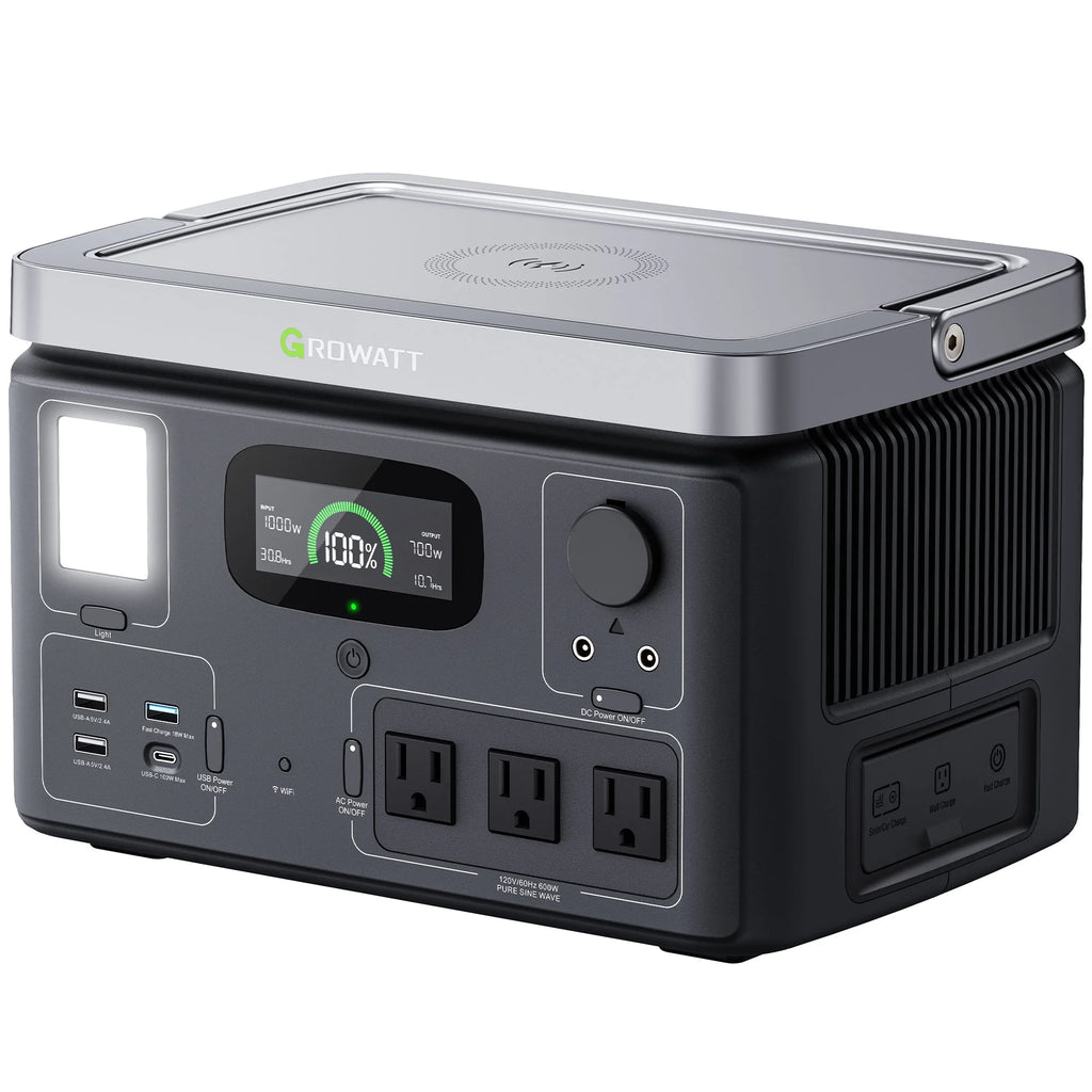 Portable Power Station 538Wh LiFePO4 600W AC Output V8195