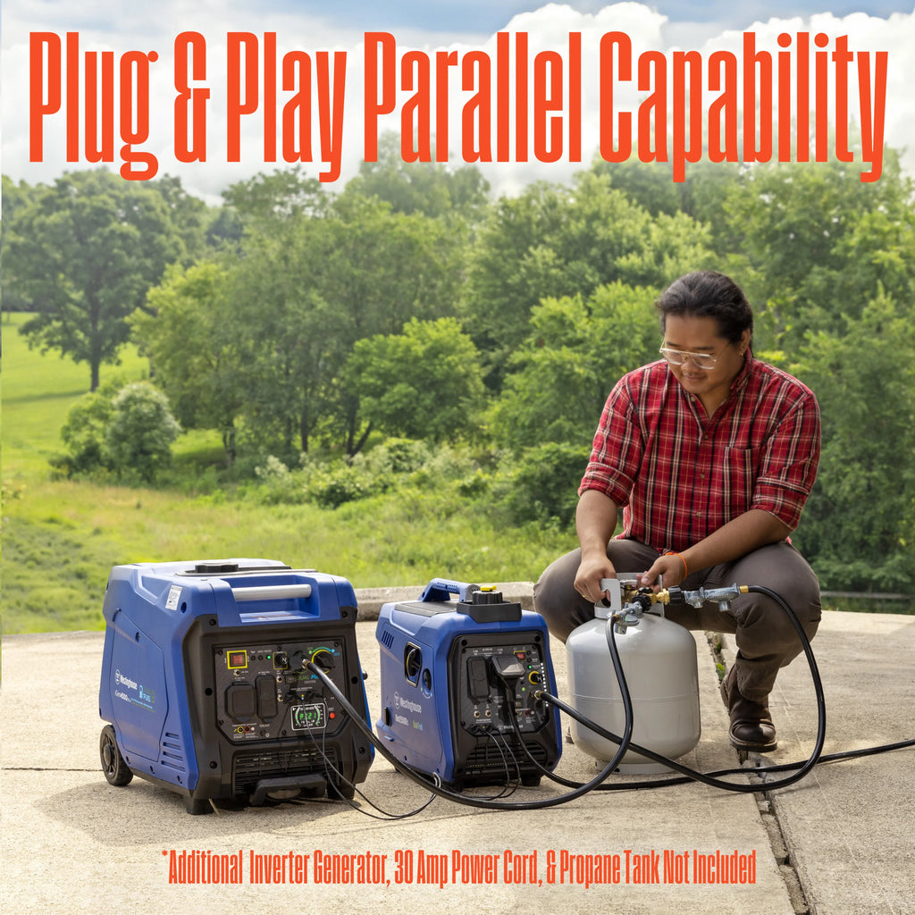 2550 Peak Watt Dual Fuel Portable Inverter Generator with CO Sensor J8121