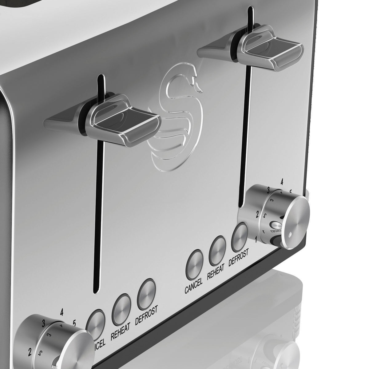 Black 4 Slice Toaster T191