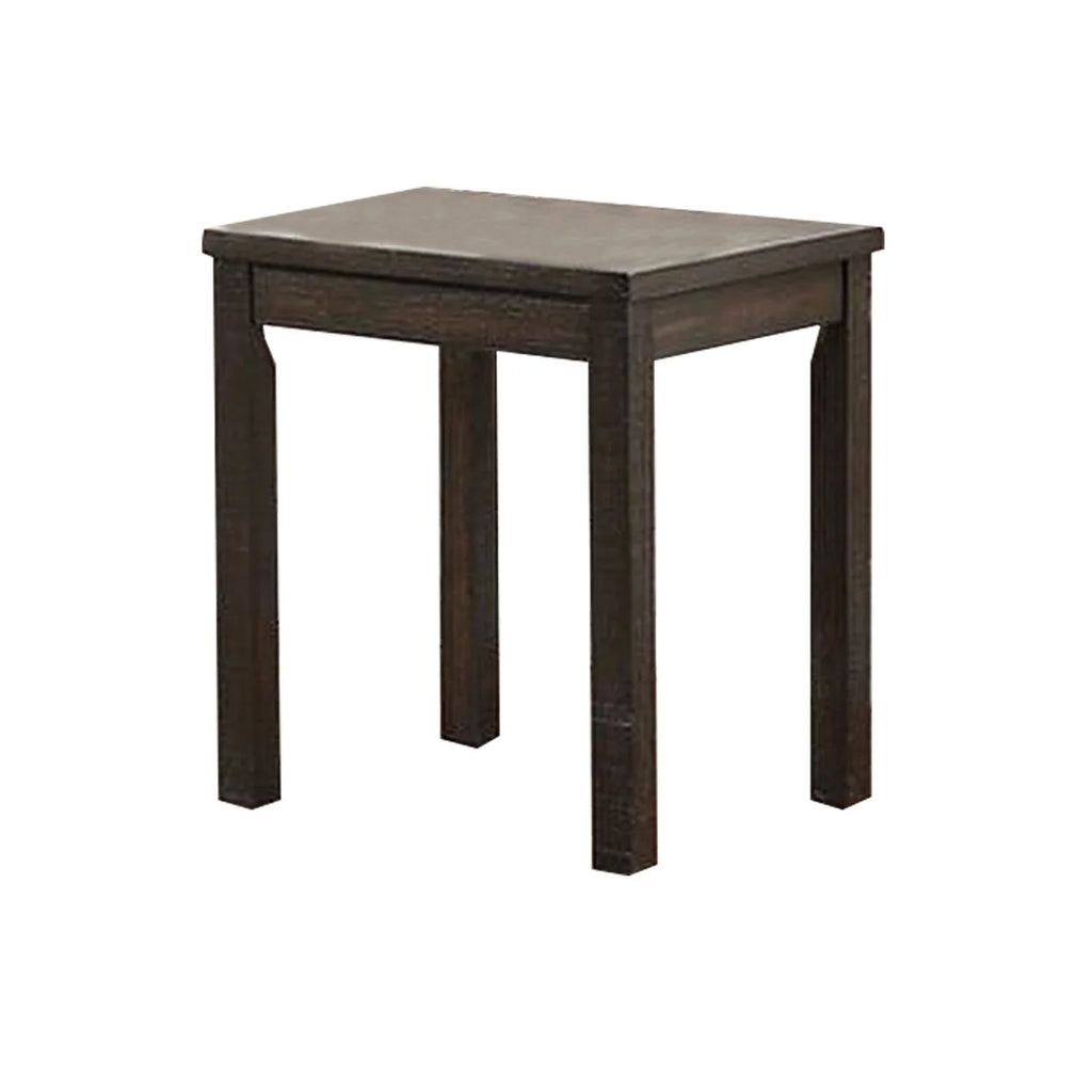 3 Piece Coffee Table and End Table Set Dark Brown W167597