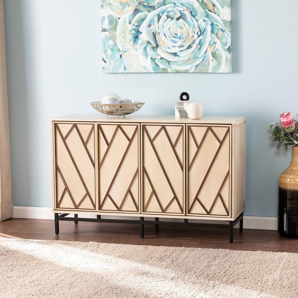 Antique Cream/Black Art Deco Buffet Y734118