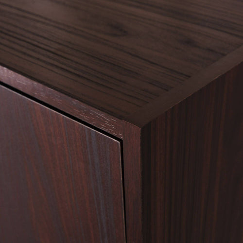 2-Piece Coffee Brown Desk and Bookcase V764