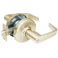 Satin Brass Cylindrical Locksets with Lever L75163