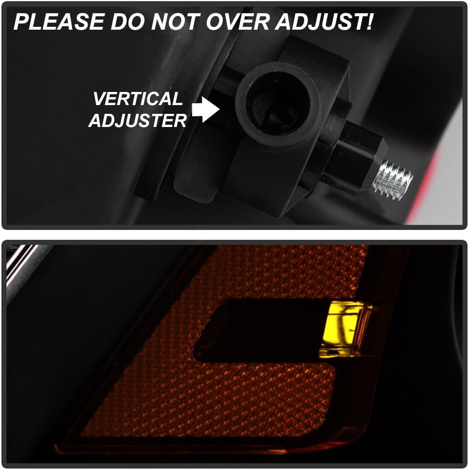 White LED DRL Headlights Assembly H333