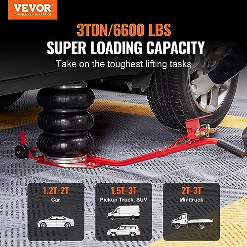 3 Ton Triple Bag Air Jack with Six Steel Pipes O760