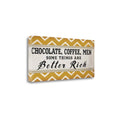 Chocolate Coffee IV Giclee Print on Wrap Canvas A4276
