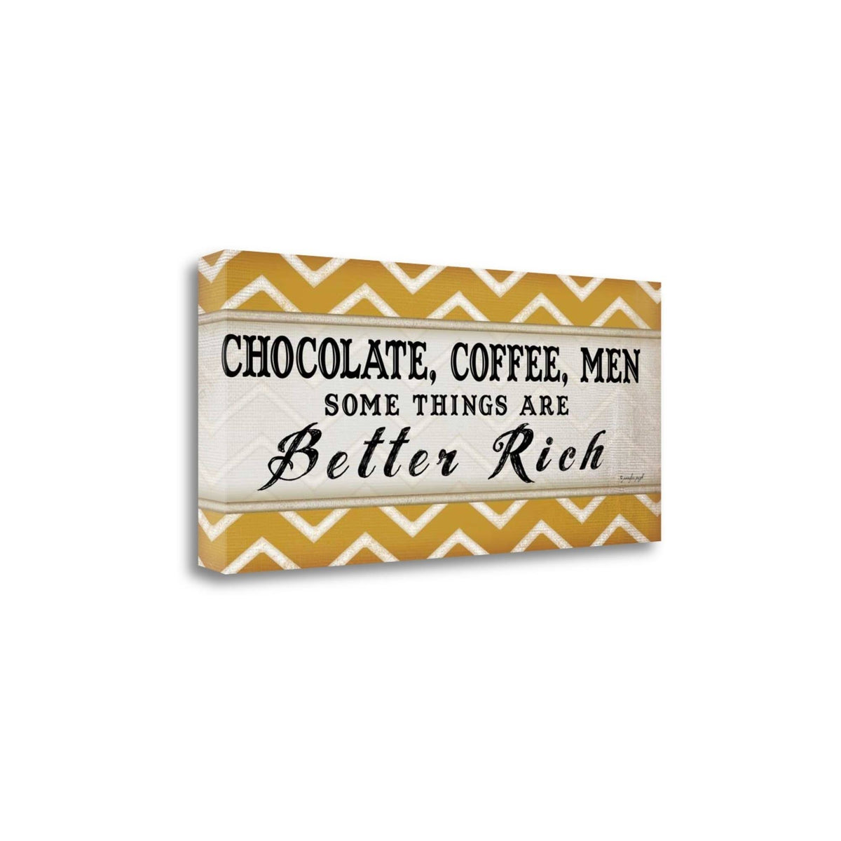 Chocolate Coffee IV Giclee Print on Wrap Canvas A4276