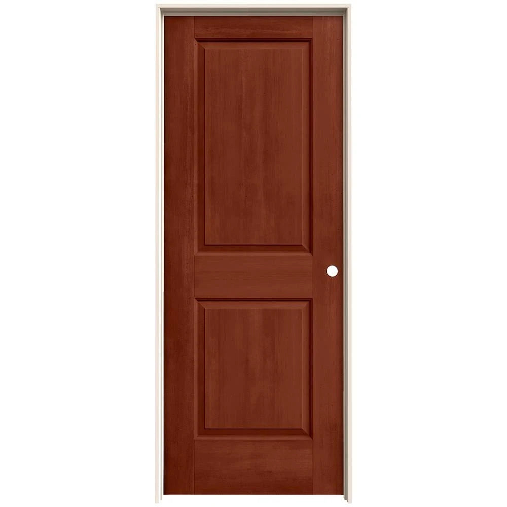 30 in. x 80 in. Brown Left-Hand Prehung Interior Door A23055