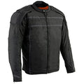 Milwaukee Leather Men's Armored Textile Motorcycle Rider Jacket I85479