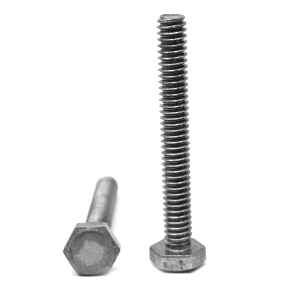 7/16x22-14 x 3 1/2x22 Coarse Thread Hex Tap Bolt Low Carbon Steel Plain Finish A890