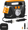 AC/DC Power Supply Portable Air Compressor Pump with Analog Display to 100 PSI Tire Inflator L316