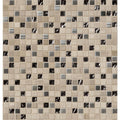 Glass Metal Stone Mesh-Mounted Mosaic Tile S395691