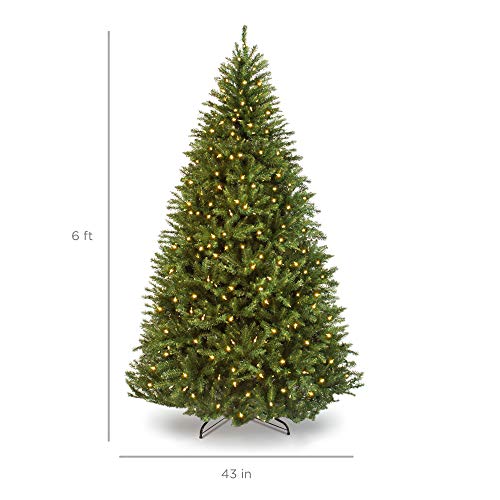 6ft Pre-Lit Douglas Fir Artificial Christmas Tree with 450 Warm White Lights R3391