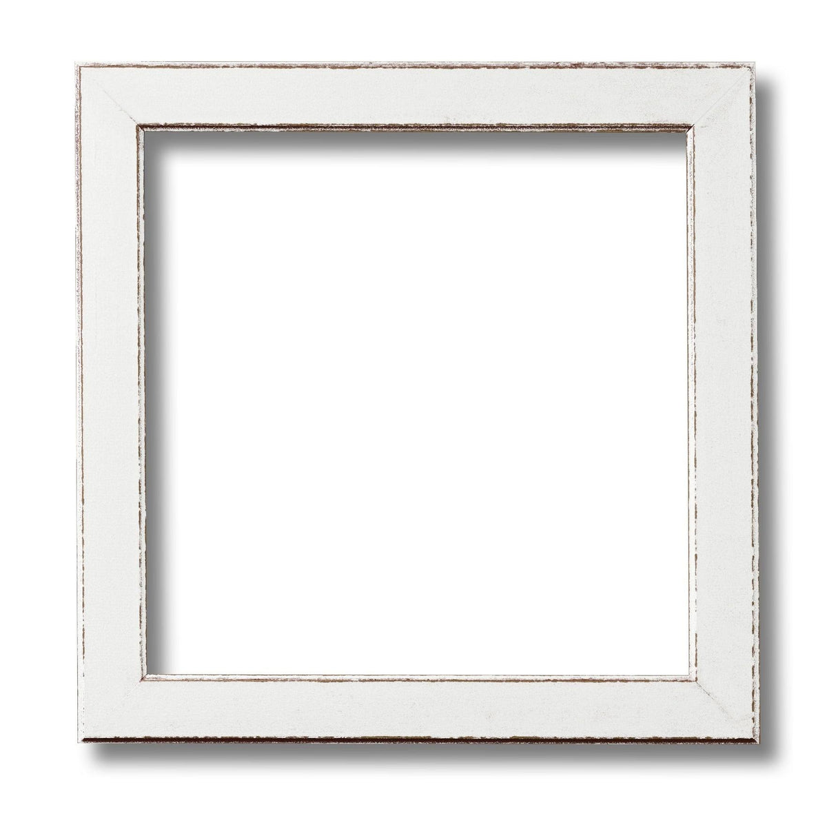 White Beveled Edge Wood Frame E22198