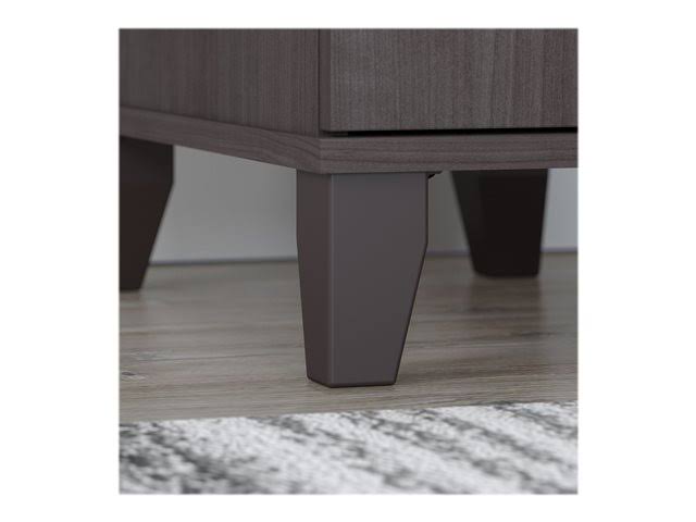 72W Storm Gray Sit to Stand L Shaped Desk G56357