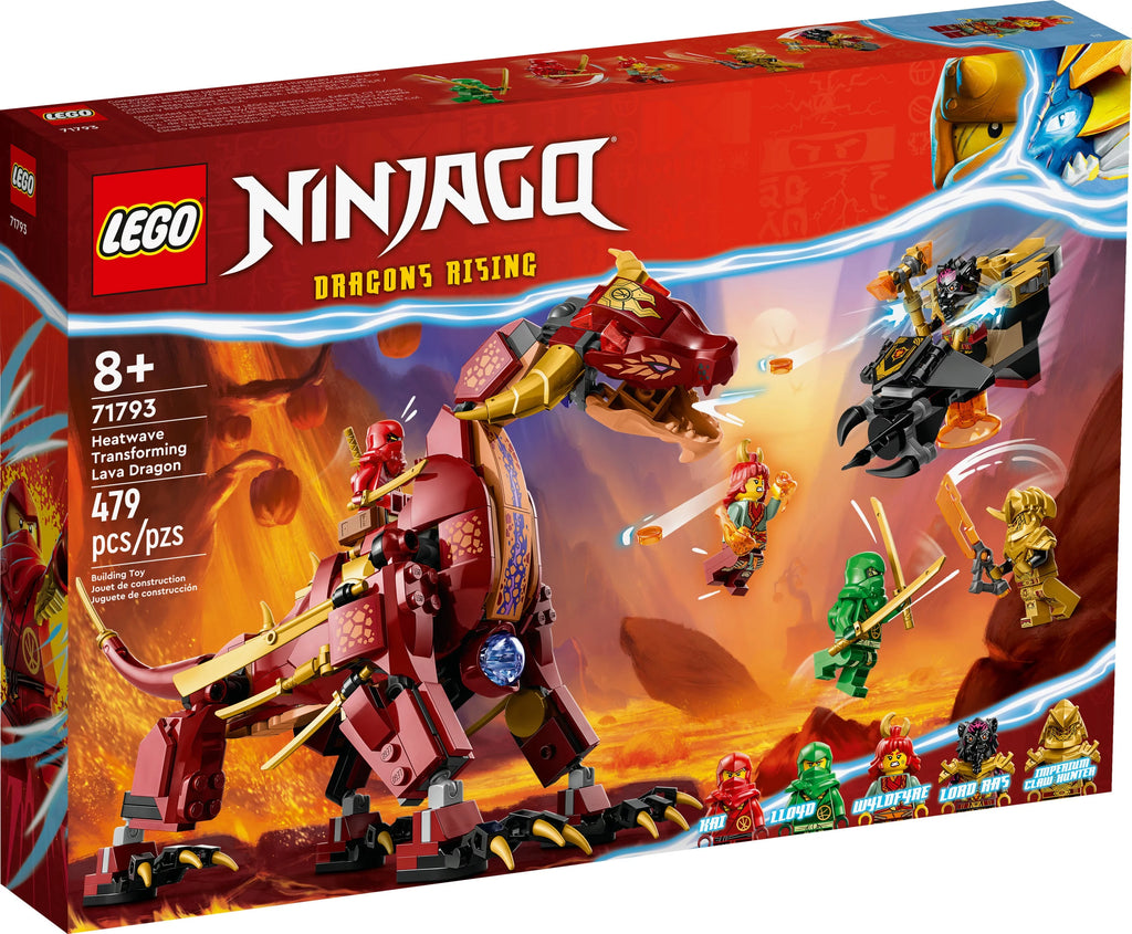 Transforming Lava Dragon Building Toy Set with Minifigures O79541