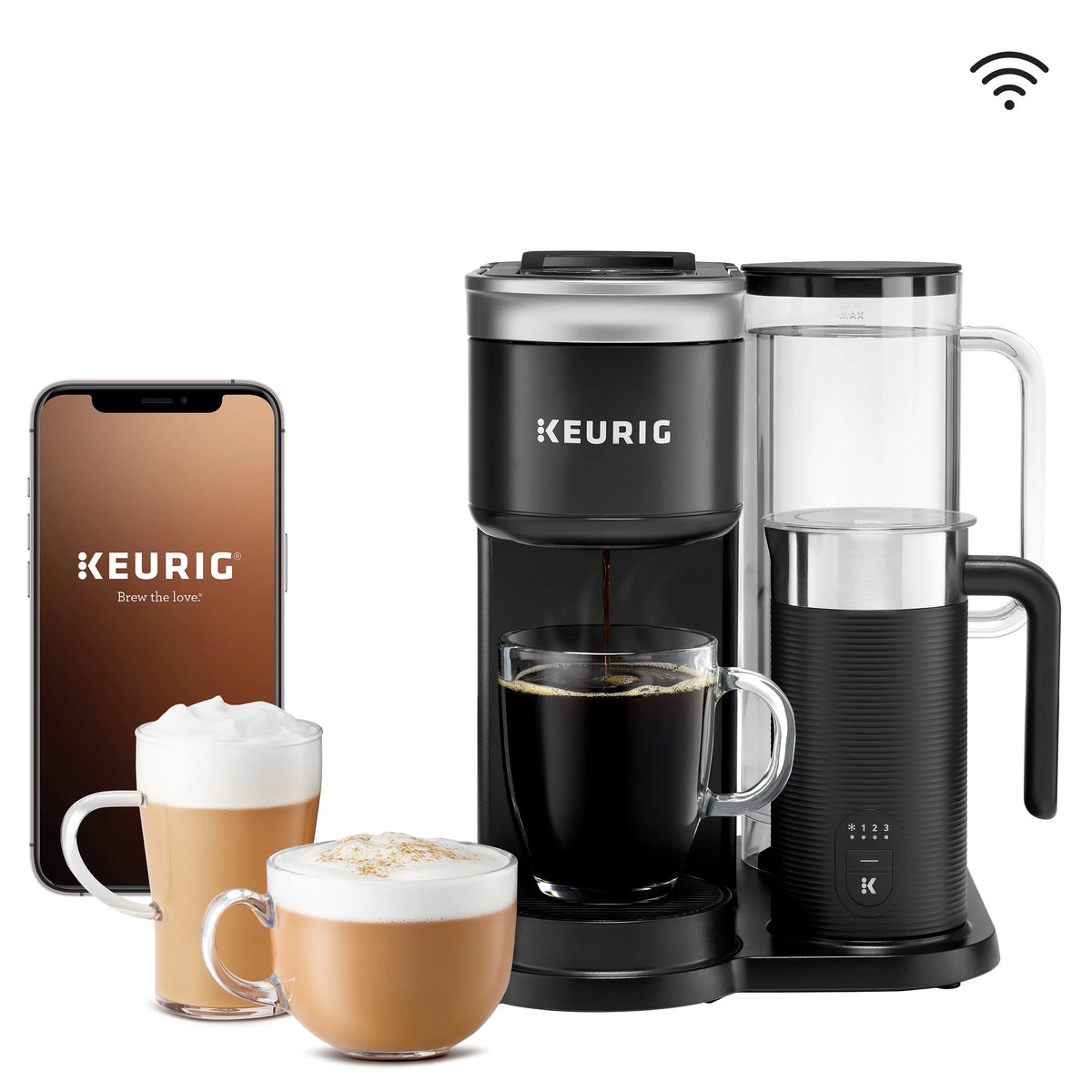 Single Serve Coffee, Latte and Cappuccino Maker, Black C5727